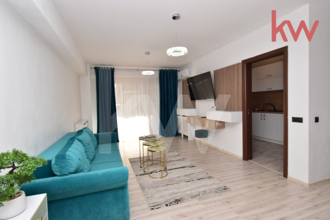 Apartament central, loc de parcare, gradina proprie, mobilat si utilat modern 