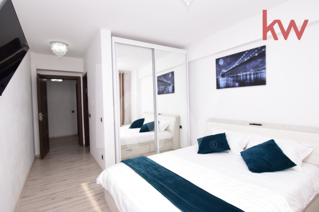 Apartament central, loc de parcare, gradina proprie, mobilat si utilat modern 