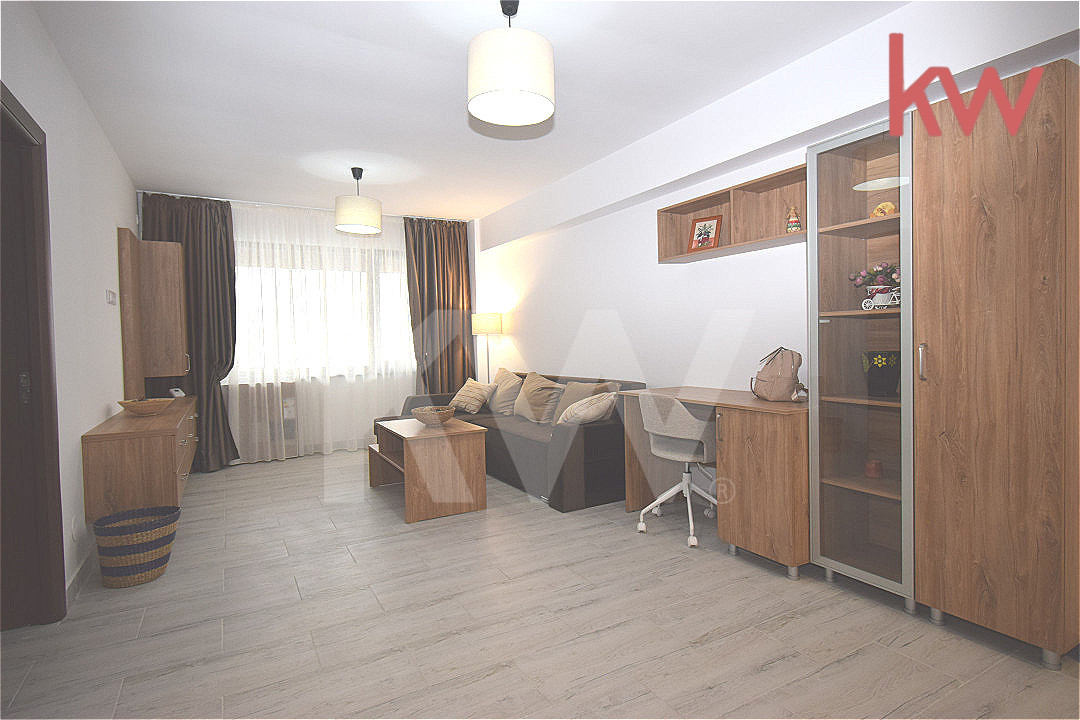 Apartament decomandat, bloc nou, loc de parcare, complet mobilat 
