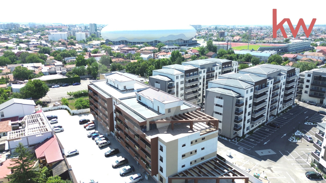 Apartament decomandat, bloc nou, loc de parcare, complet mobilat 