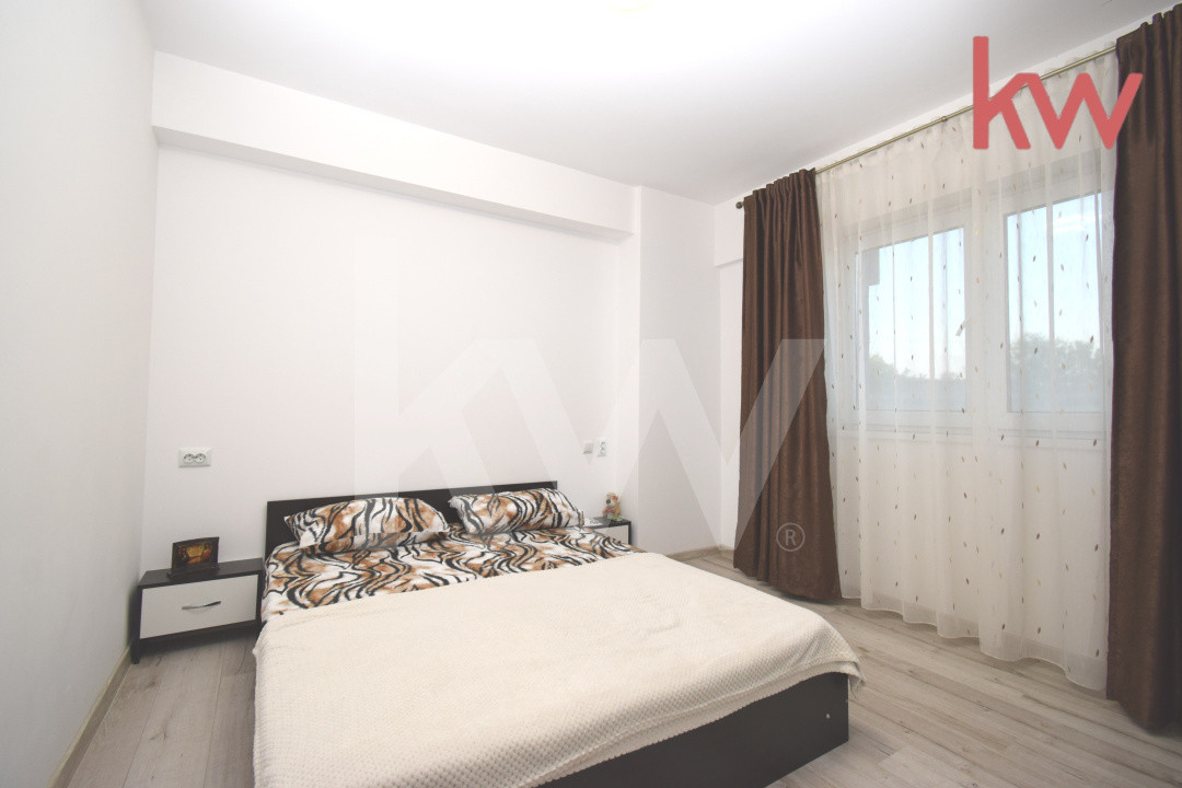 Apartament decomandat, bloc nou, complet mobilat, loc de parcare disponibil