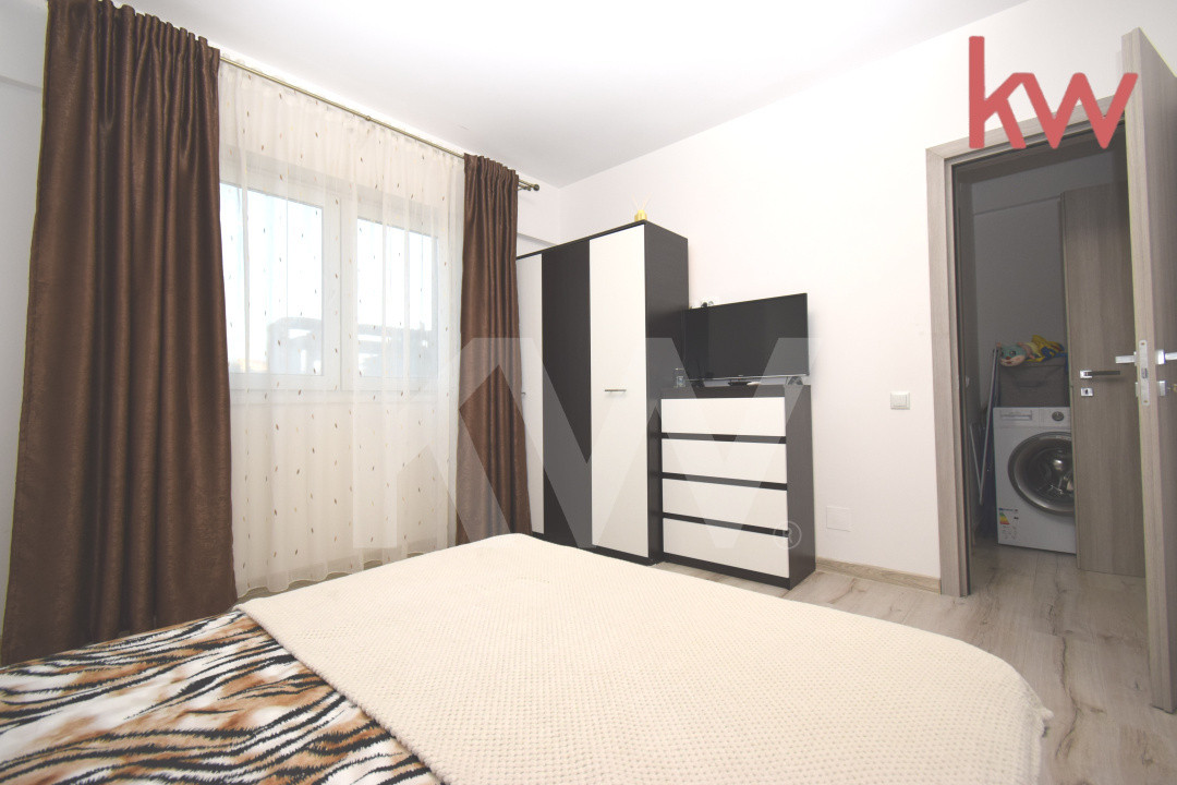 Apartament decomandat, bloc nou, complet mobilat, loc de parcare disponibil