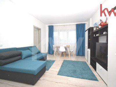 Apartament decomandat, bloc nou, complet mobilat, loc de parcare