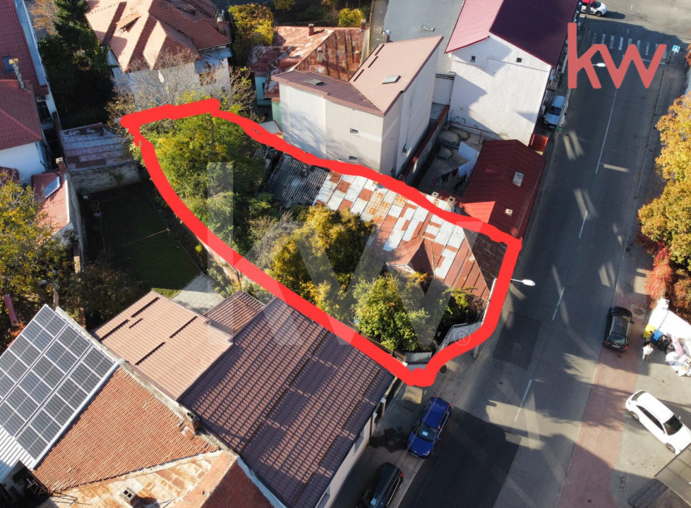 Teren central DE VANZARE cu construcție existentă