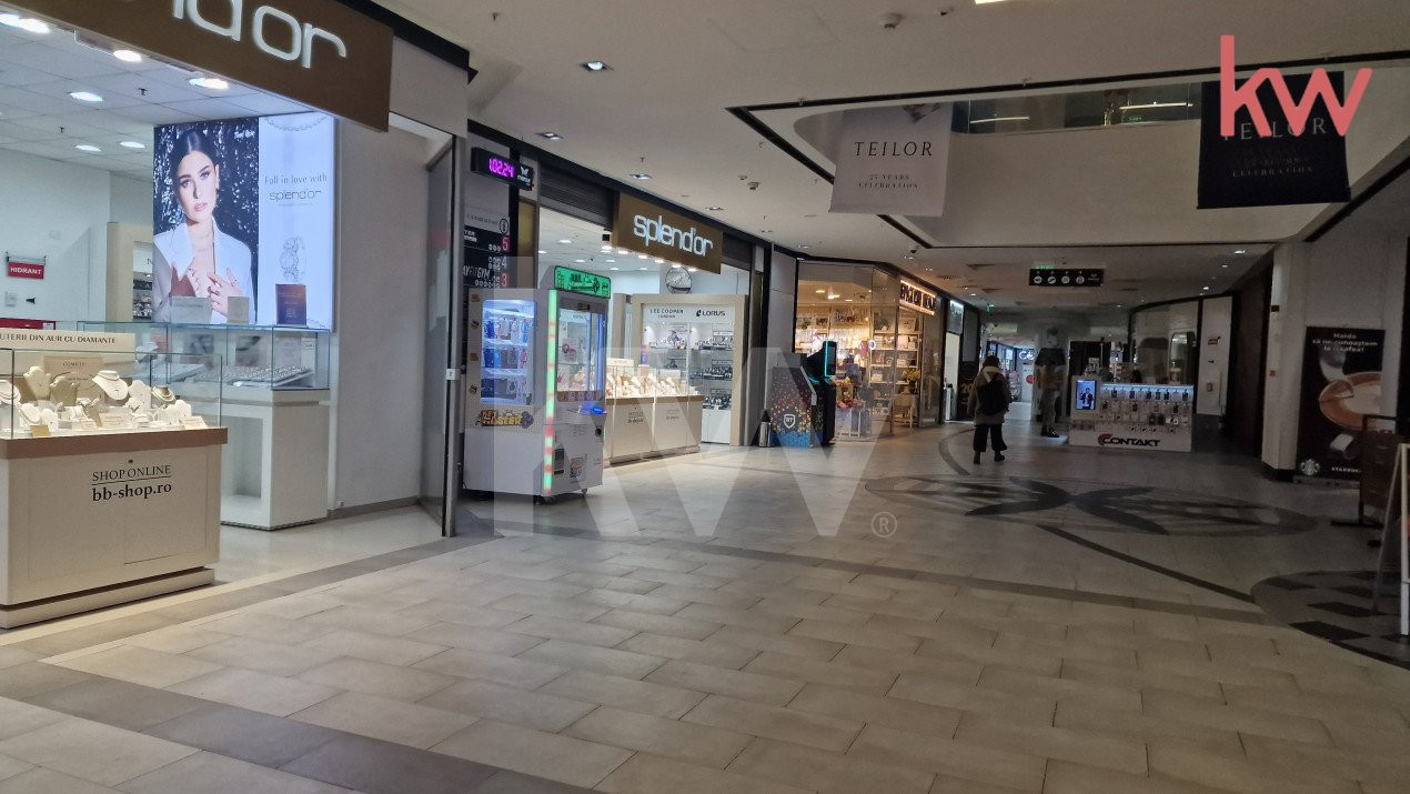 Spatii de inchiriat in complexul comercial Mercur la etajul 1